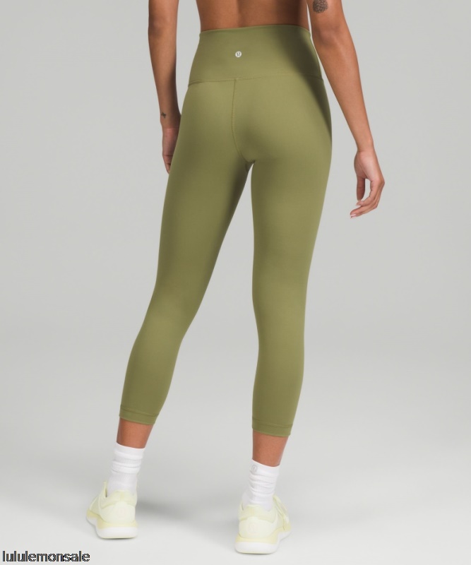 Lululemon Damen DELULU087 | Wunder Train High-rise Crop 23 Bronze Green